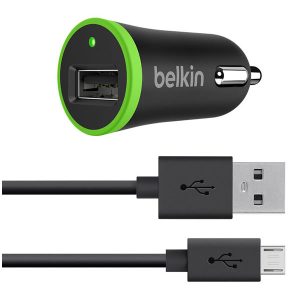 BELKIN-F8M668BT0-MICRO CAR CHRG,2.1A,UNIVERSAL,W/4