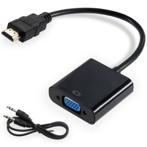 CONVERSOR HDMI A VGA CON AUDIO