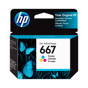TINTA HP 667 COLOR 3YM78AL 2 ML P/2775W