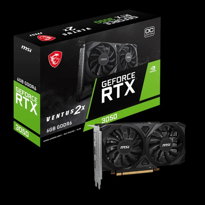 VGA 6GB VENTUS2X 6G RTTX3050 MSI DD6 912-V812-060